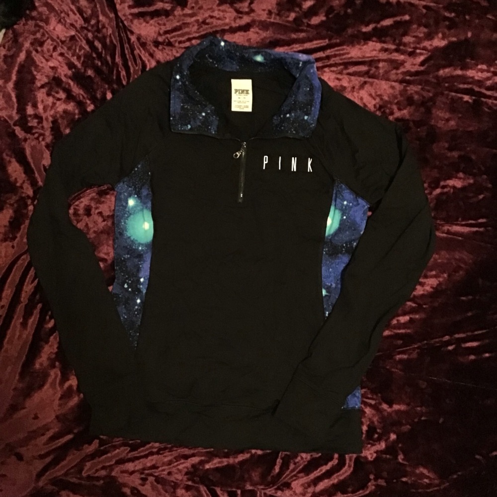 Victoria’s Secret Pink Ultimate Yoga Half Zip - Galaxy print